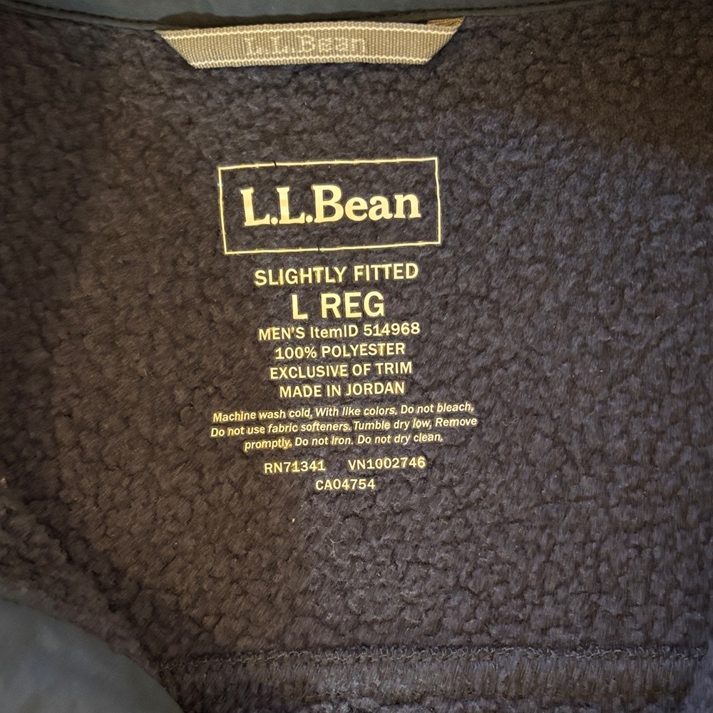 LL Bean Men’s  Jacket Shirt Navy - Picture 2 of 4